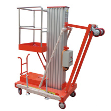 10m single personal hydraulic aluminum mast aerial lift